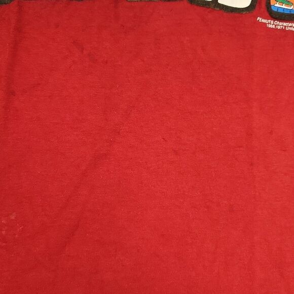 Peanuts Christmas T-shirt L Vintage 1971 - Picture 4 of 8